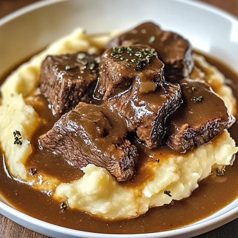 Bœuf Braisé en Sauce avec Purée Maison