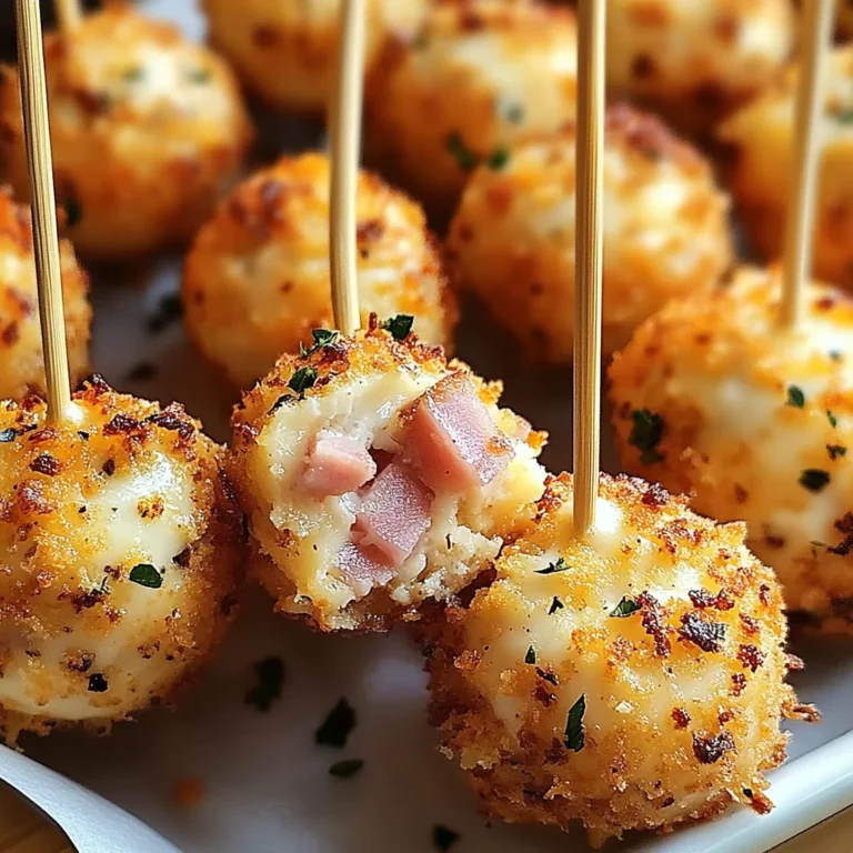 Cake pops salés jambon de poulet fromage