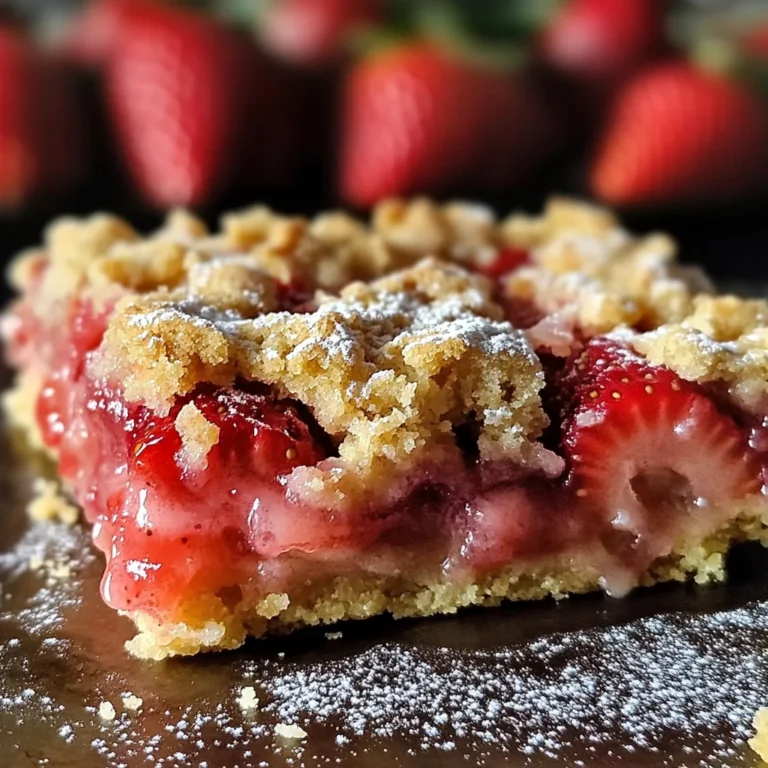 Carrés aux fraises gourmands