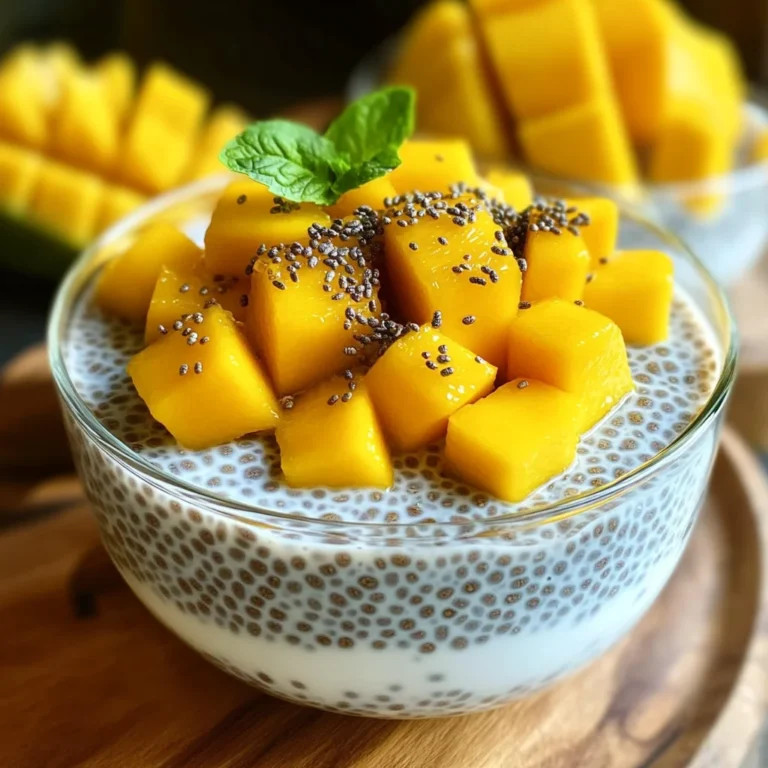 Chia coco mangue petit déj