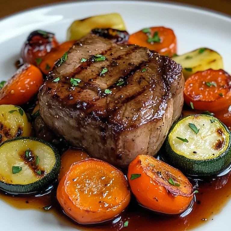 Filet mignon aux petits légumes