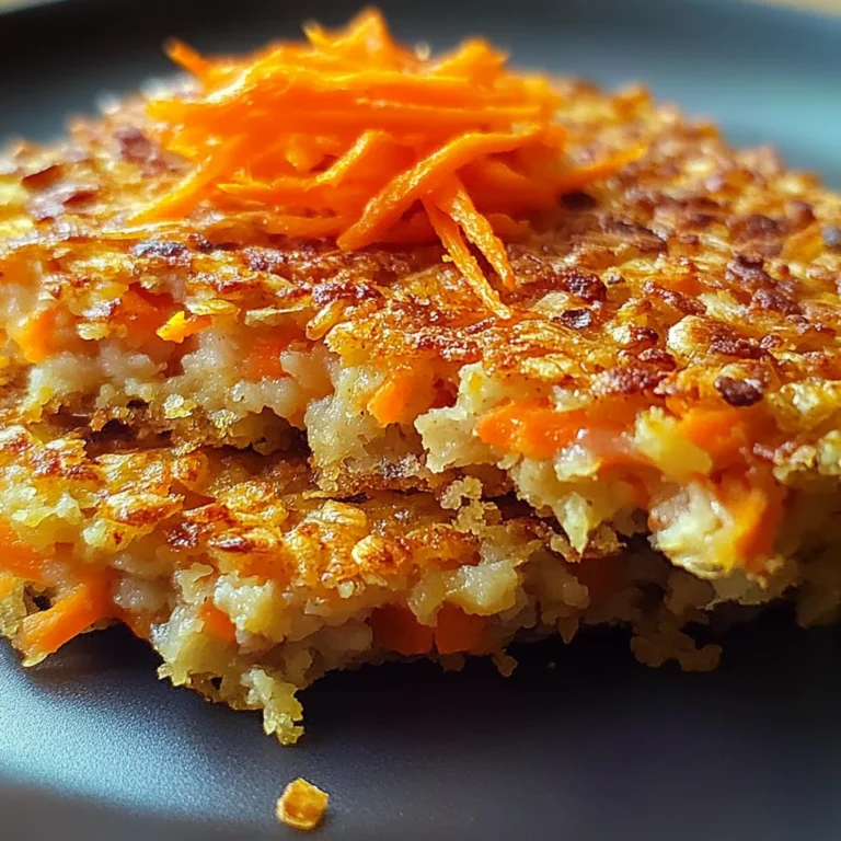 Galettes aux Carottes et Flocons d'Avoine