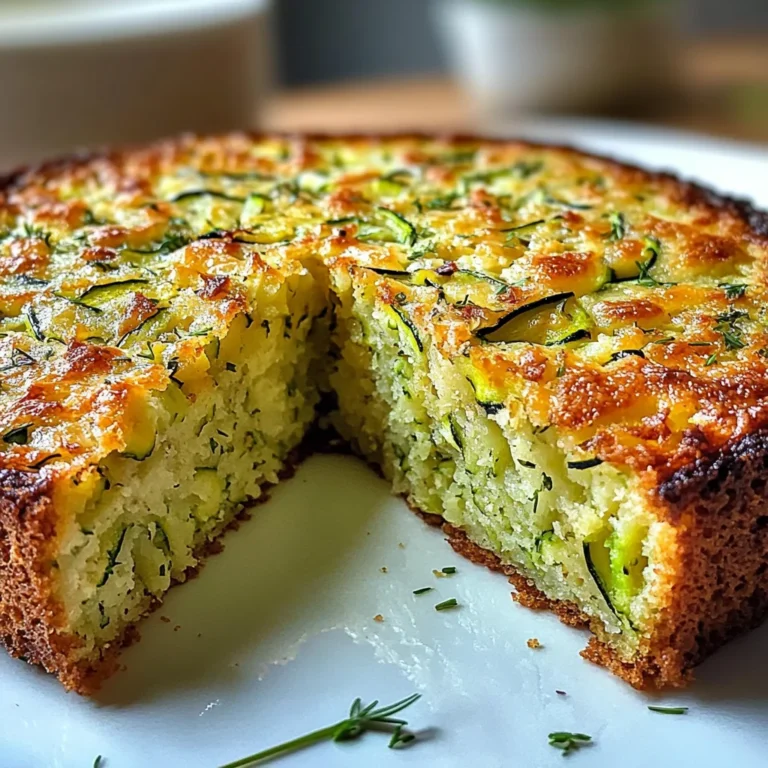 Gâteau moelleux courgettes parmesan