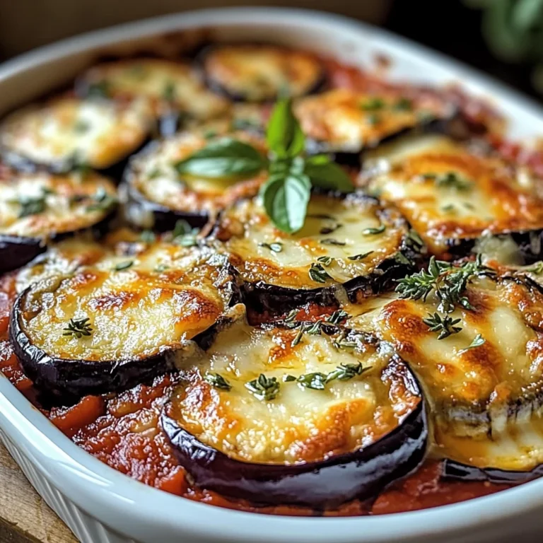 Gratin d’aubergines savoureux