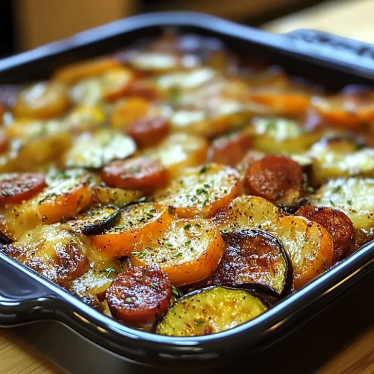 Gratin de légumes au paprika et chorizo