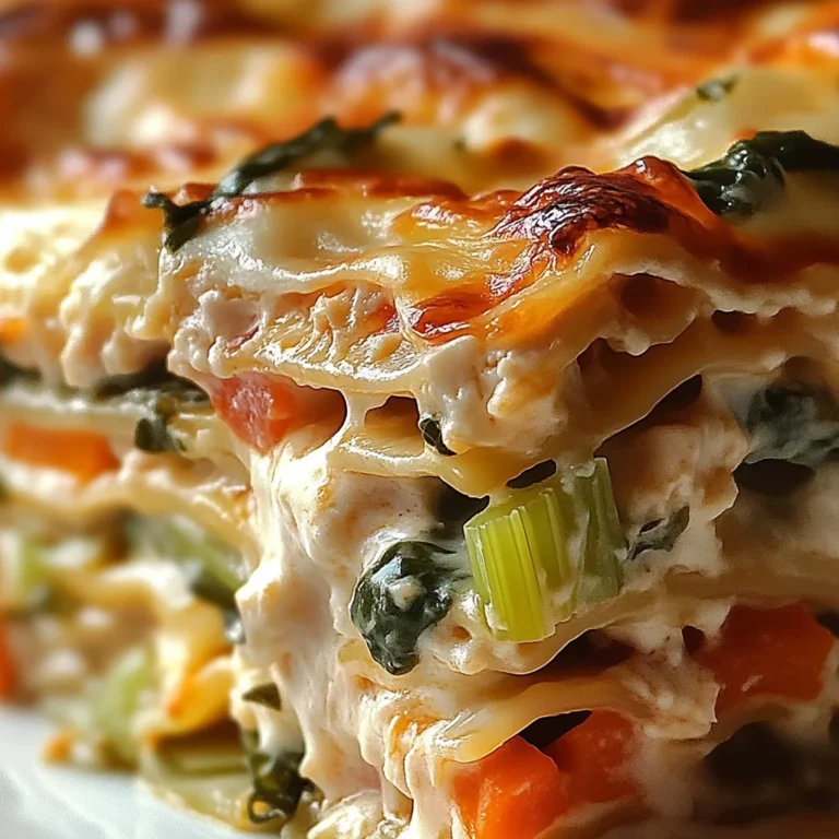 Lasagnes familiales aux légumes et poulet