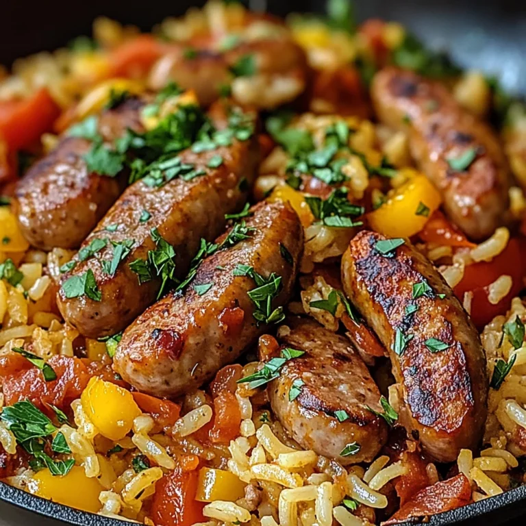 Poêlée Saucisse Riz