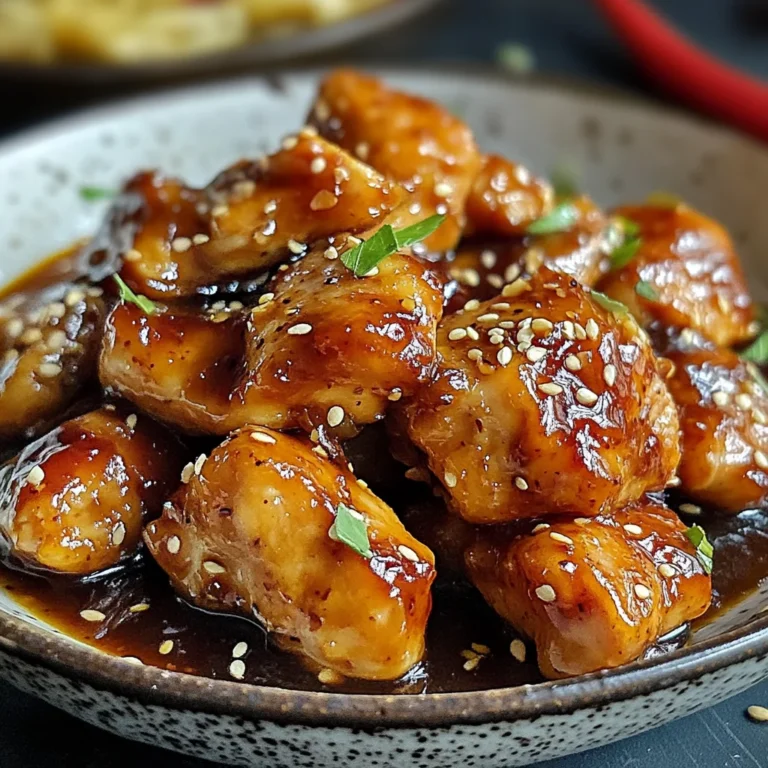 Poulet caramélisé savoureux