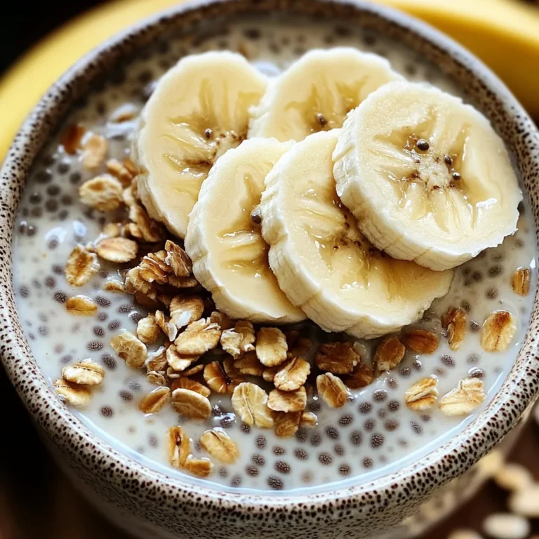 Pudding chia banane healthy