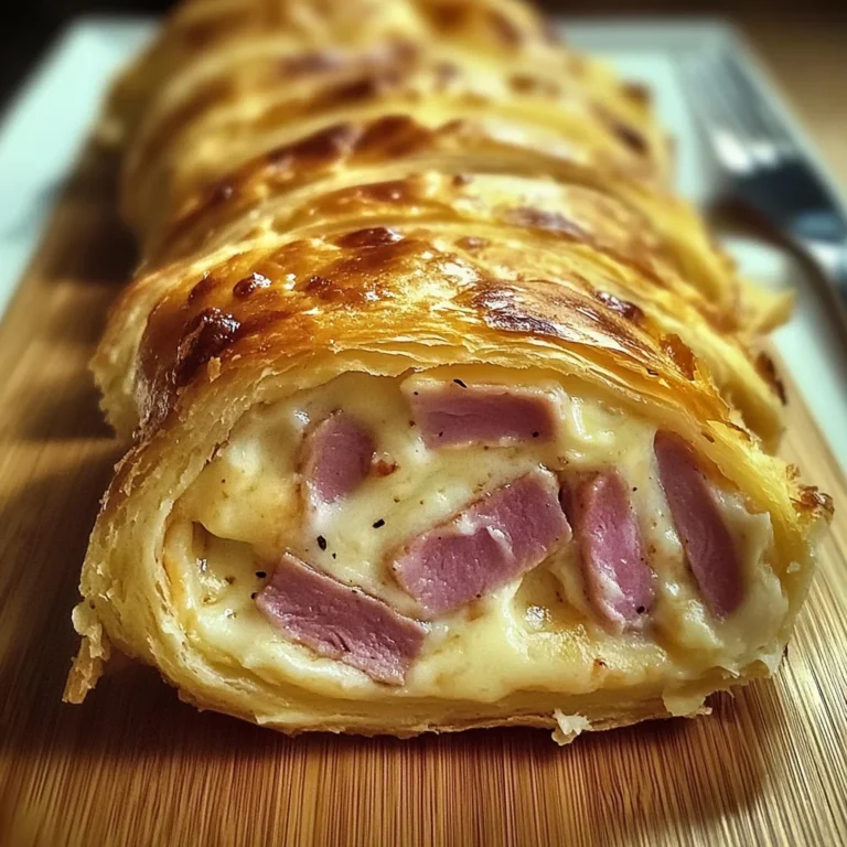 Roulé apéritif au jambon de poulet et fromage