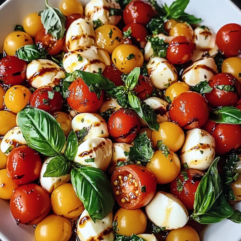 Salade Caprese Crémeuse