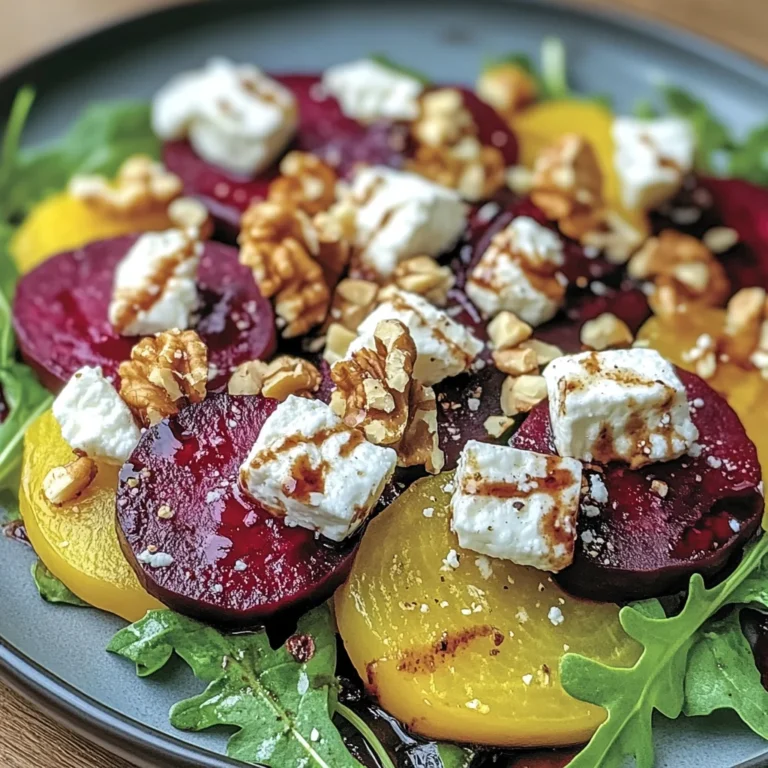 Salade de Betterave, Chèvre & Noix