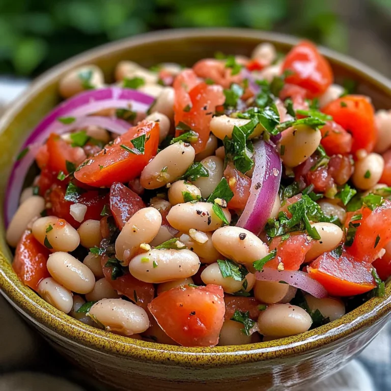 Salade turque haricots blancs