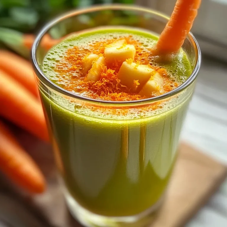 Smoothie détox pomme carotte