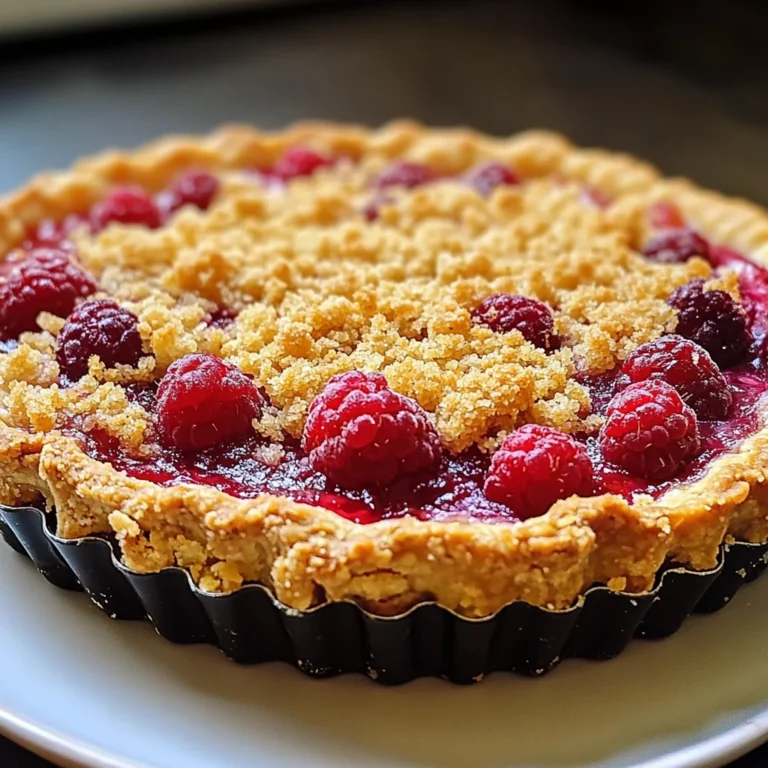 Tarte Crumble aux Framboises