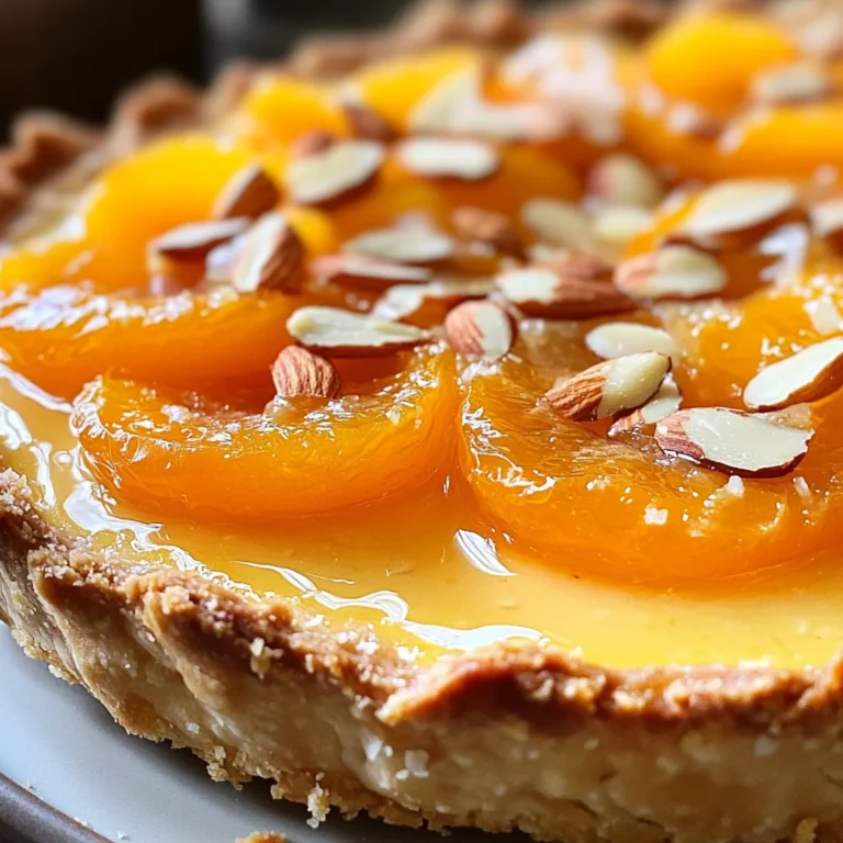 Tarte moelleuse abricots amandes