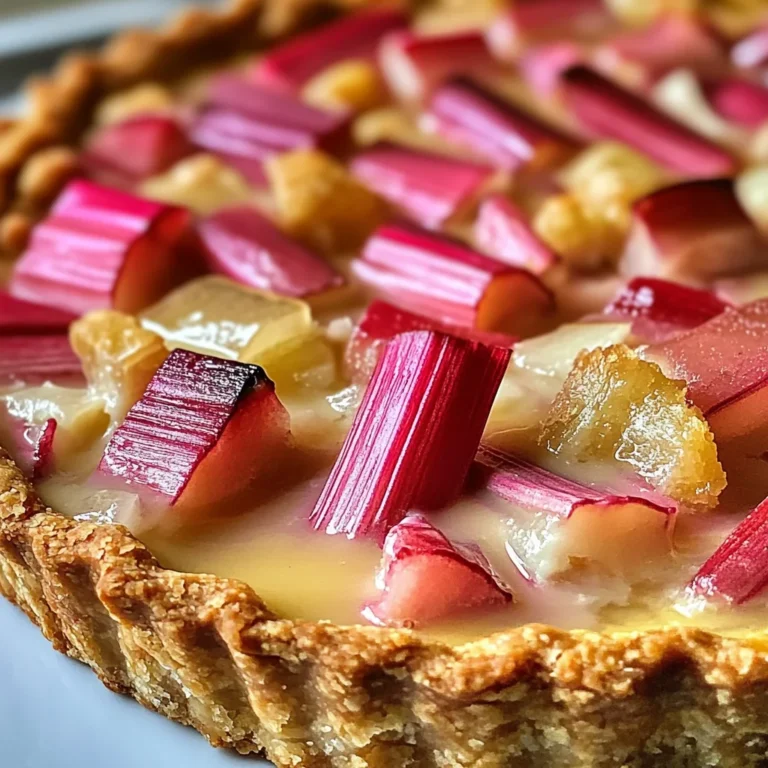 Tarte rhubarbe facile rapide