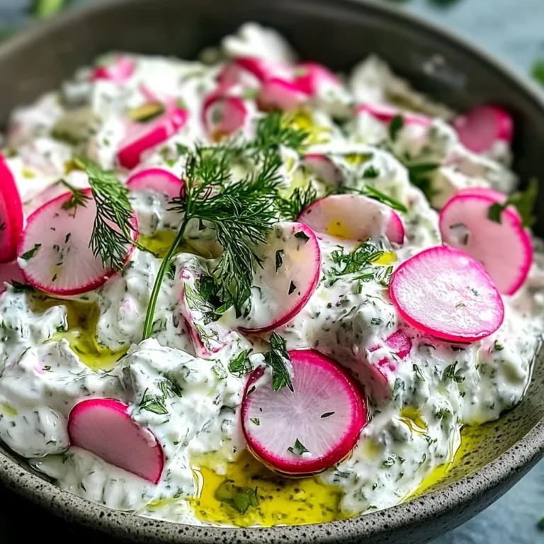 Tzatziki aux radis et herbes