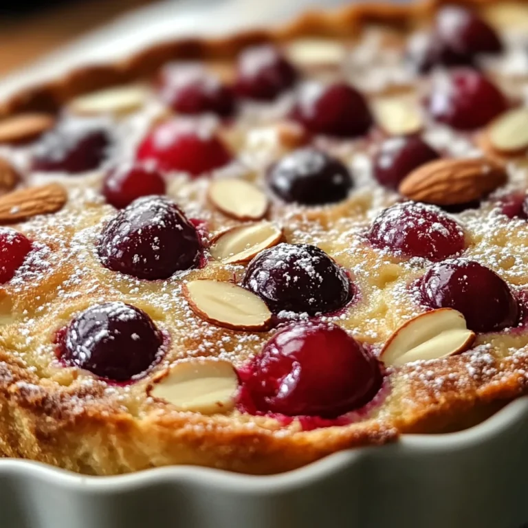 Clafoutis aux cerises et amandes : un dessert fondant au cœur de l'été