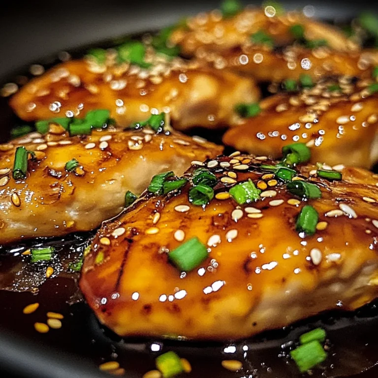 Escalopes de Poulet Caramélisées à l'Ail, Miel et Sauce 