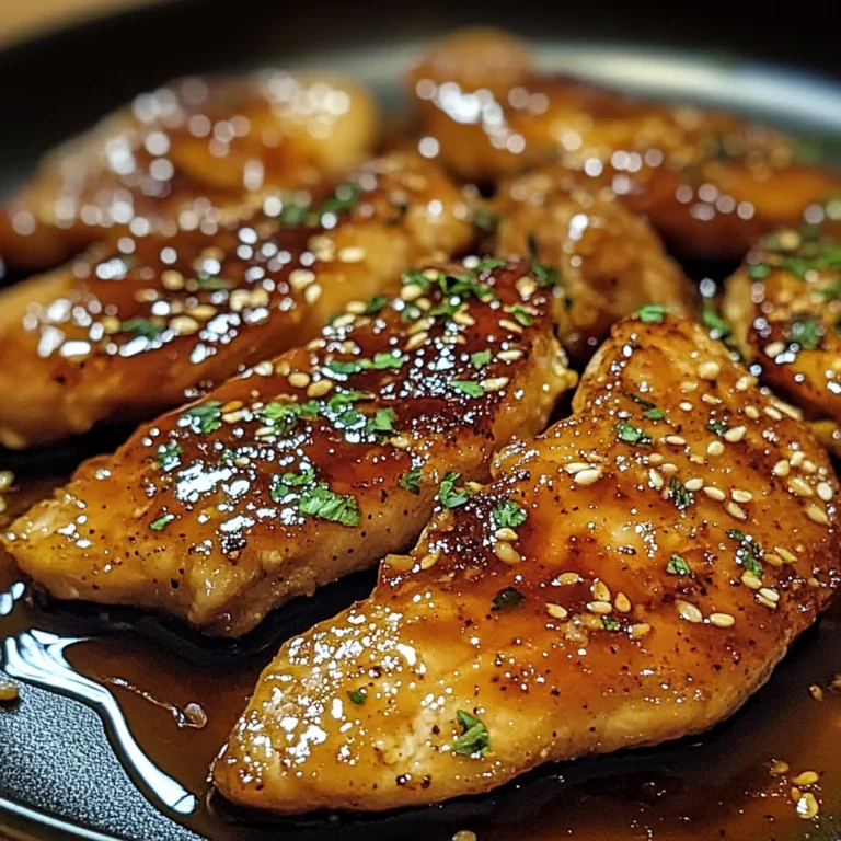 Escalopes de Poulet Caramélisées à l'Ail, Miel et Sauce Soja : Un Délice Sucré-Salé