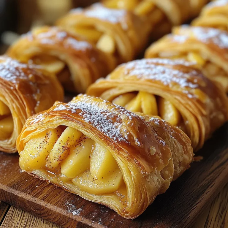 Roulés Feuilletés aux Pommes en 10 Minutes