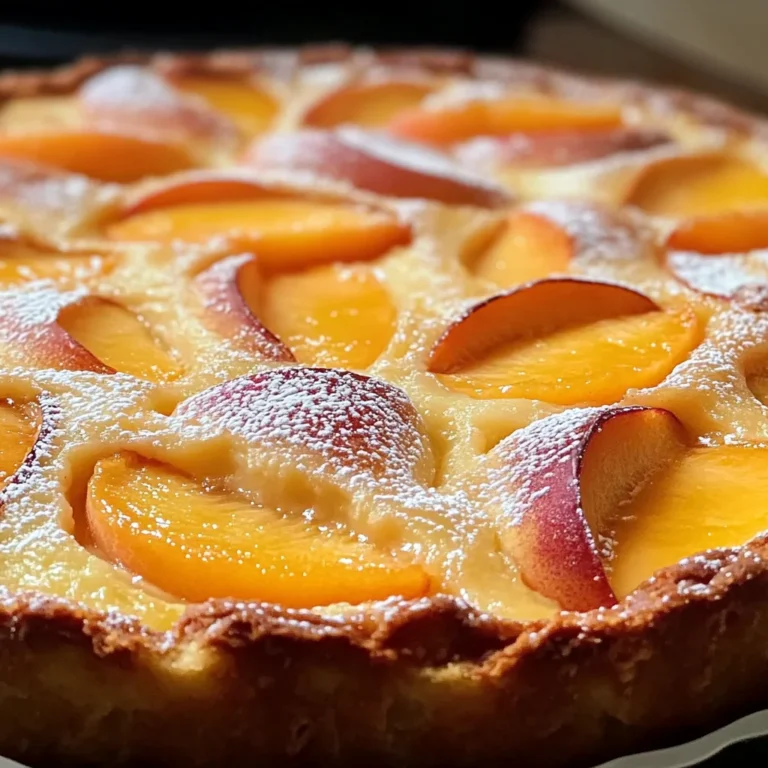 Clafoutis aux Pêches : Un Dessert Fruité et Fondant