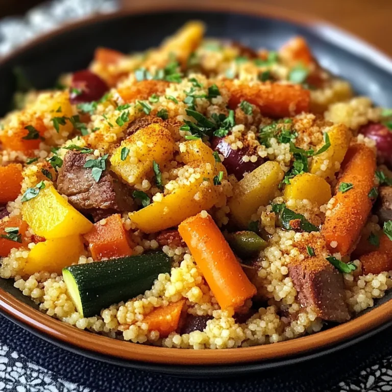 Couscous Marocain aux 7 Légumes