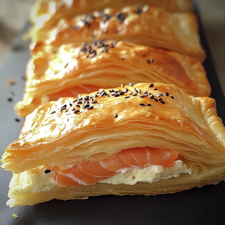 Feuilletés au Saumon et Fromage