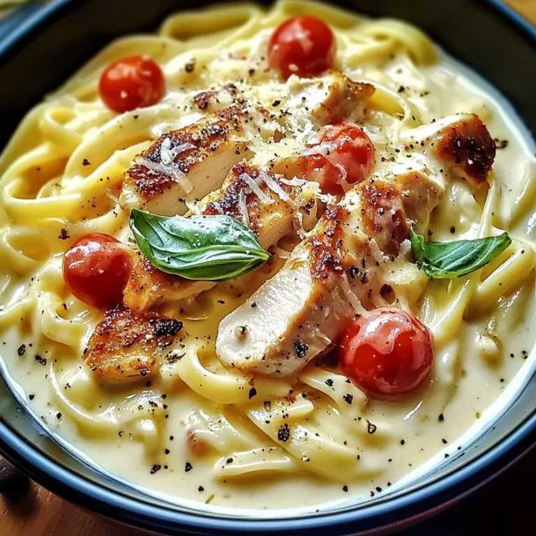 Pâtes crémeuses au poulet à l'italienne – Un délice fondant !