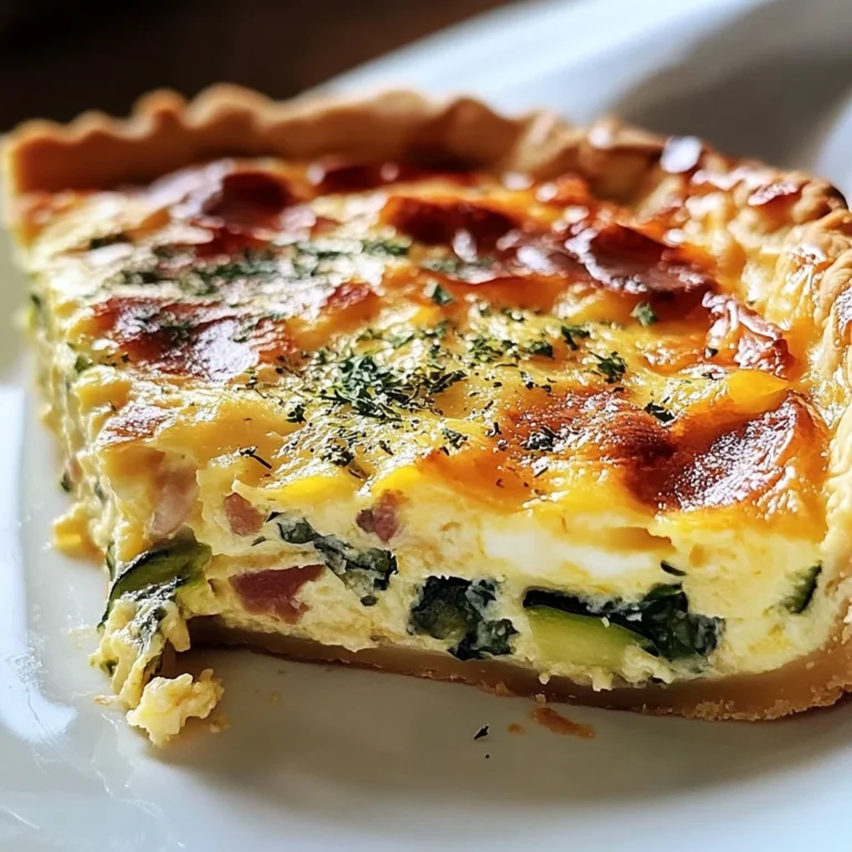 Quiche Sans Pâte : Une Option Légère et Incroyable à 5 Ingrédients