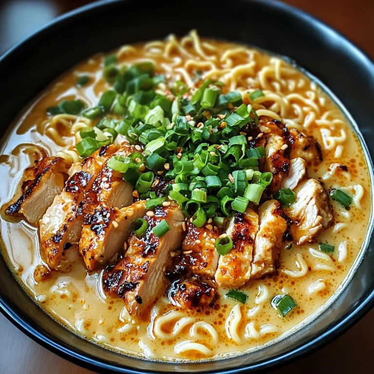 Ramen épicé au poulet sauce crémeuse