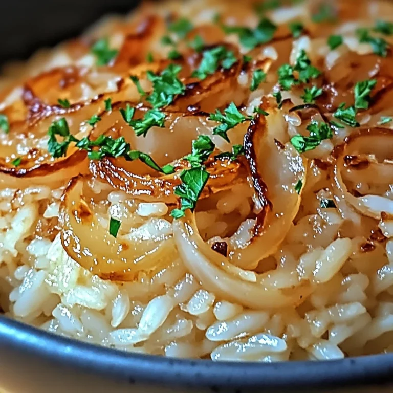 Riz à l'oignon à la française