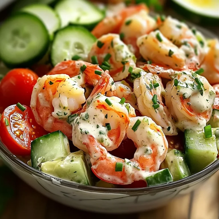 Salade Crevettes Sauce Crémeuse