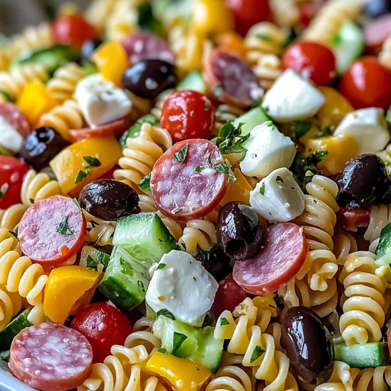 Salade de pâtes à l'italienne