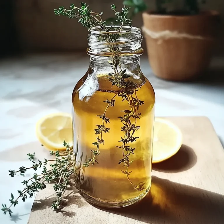 Sirop de Thym Maison