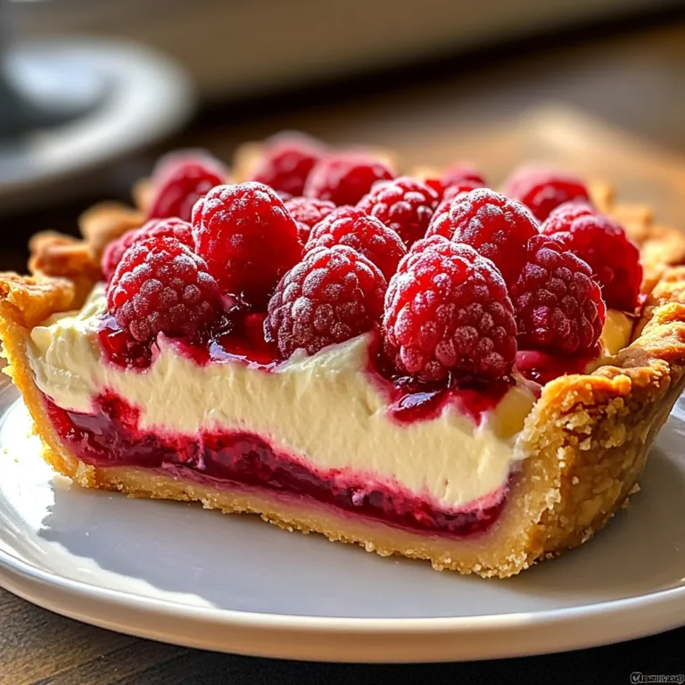 Tarte Onctueuse au Mascarpone & Framboises