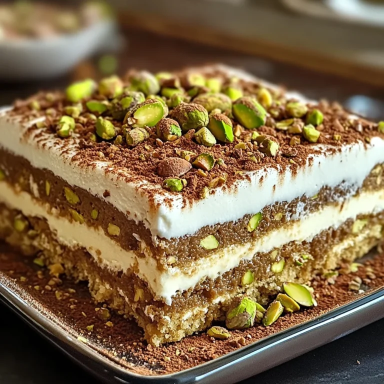 Tiramisu Pistache & Cassonade Caramélisée