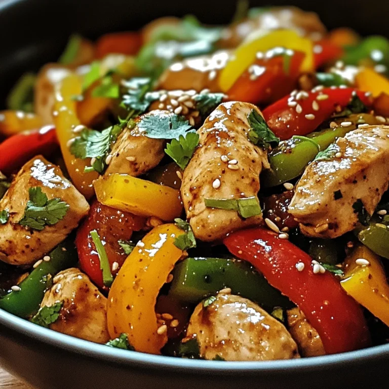 Wok de Poulet aux Poivrons