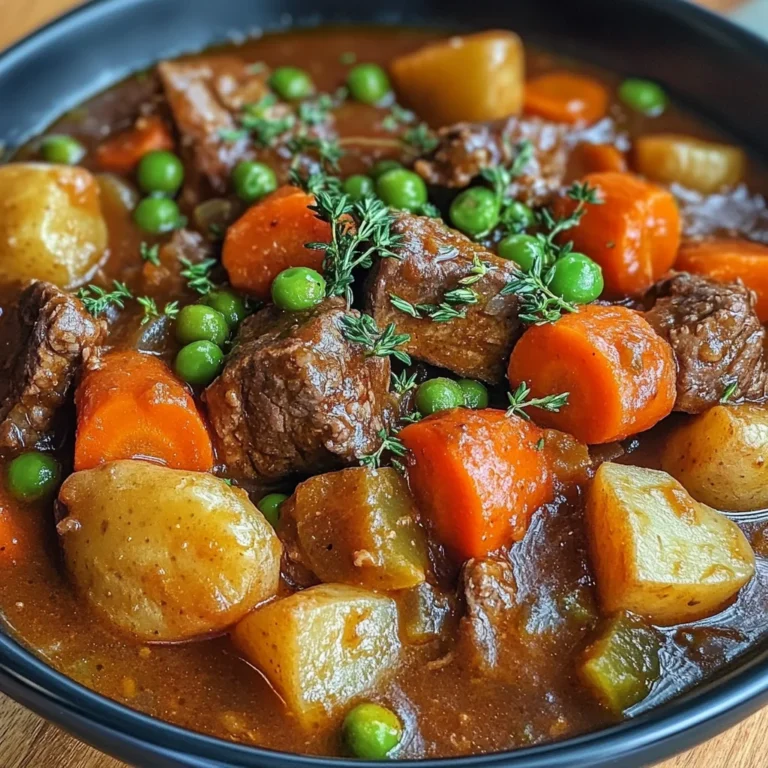 Bœuf mijoté aux légumes