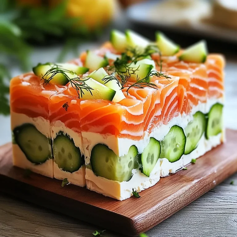 Entrée fraîche au saumon