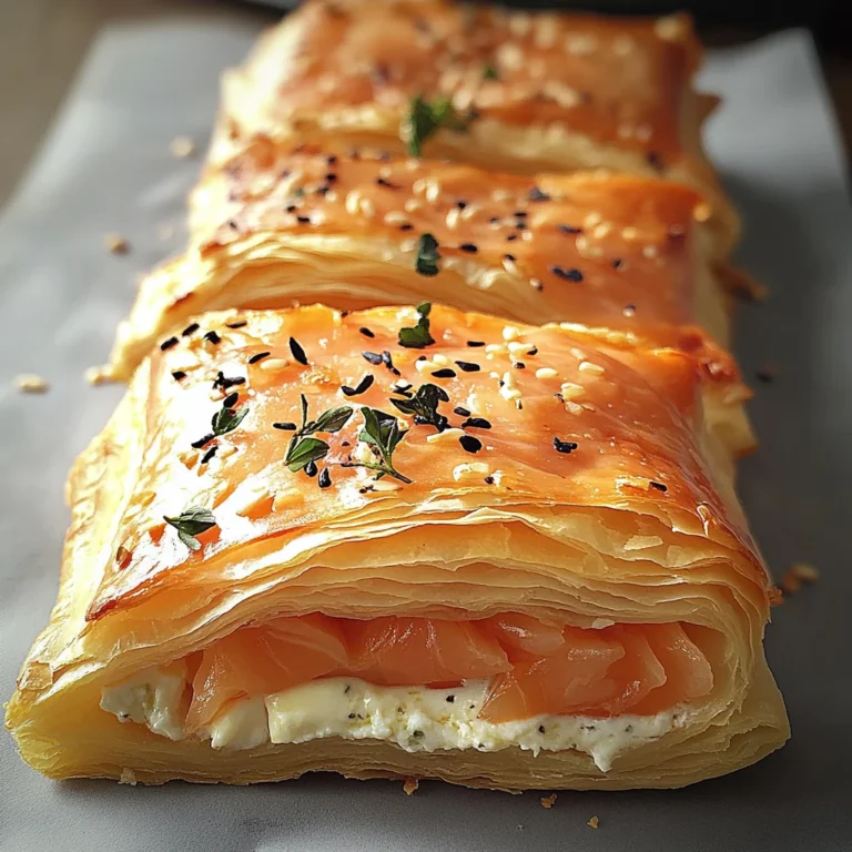 Feuilletés au Saumon et Fromage