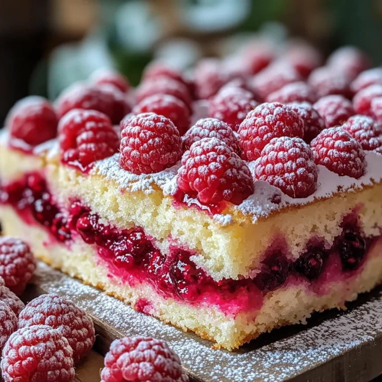 Gâteau Fondant Framboises Moelleux
