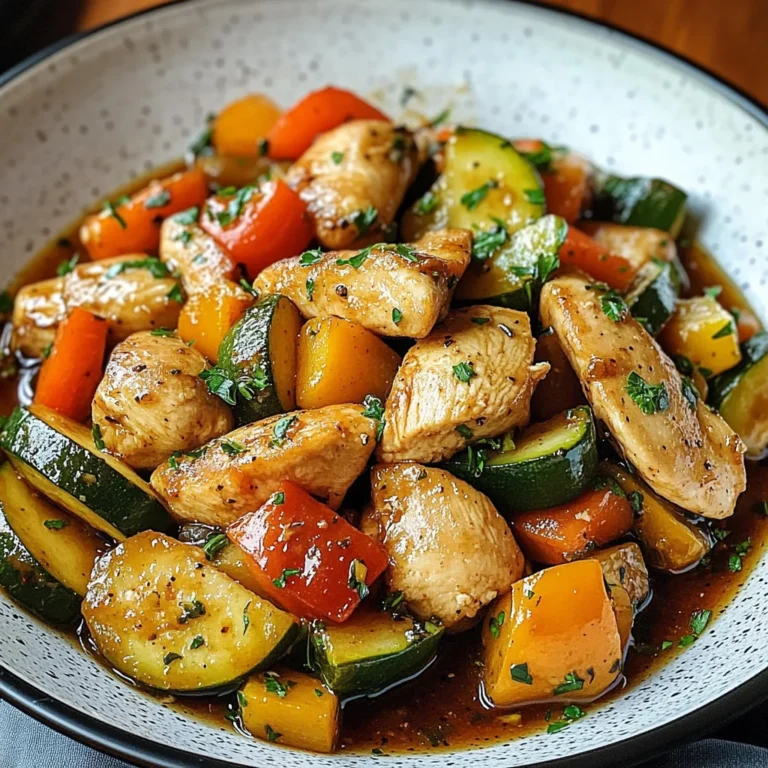 Poêlée de Poulet et de Légumes dans une Casserole