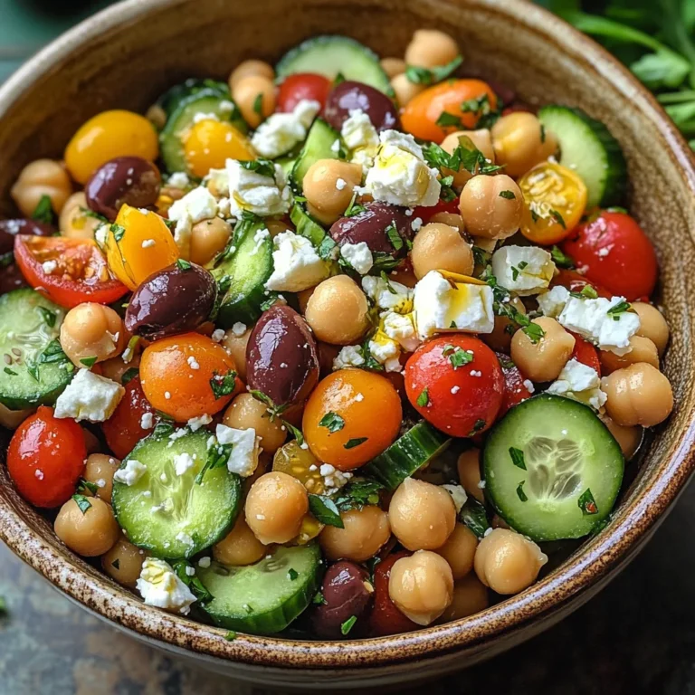 Salade Pois Chiches Grecque Feta