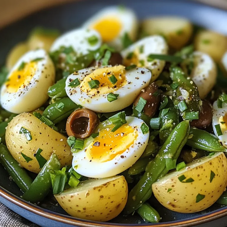 Salade de pommes de terre et haricots verts