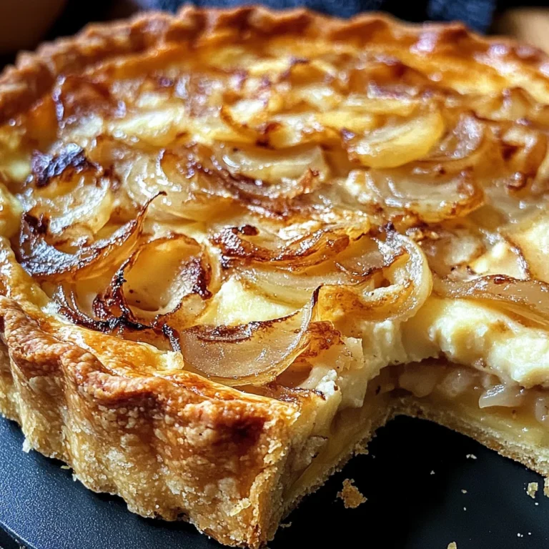 Tarte à l’Oignon Alsacienne : Une Recette Gourmande et Réconfortante